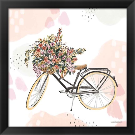 Framed Sweet Paris II Bike Print