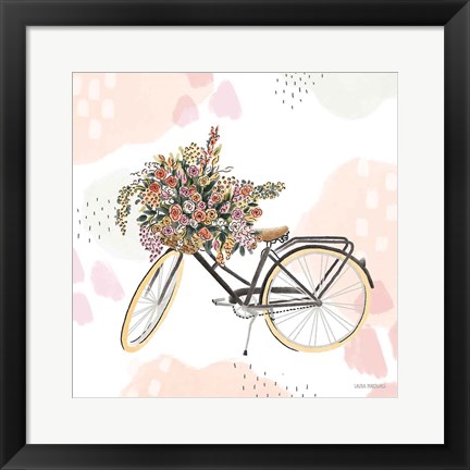 Framed Sweet Paris II Bike Print