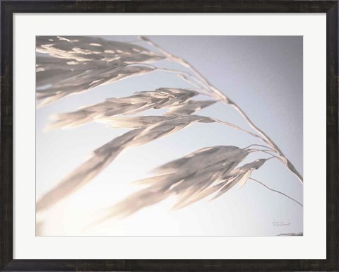 Framed Windy Wheat Fields II Light Print