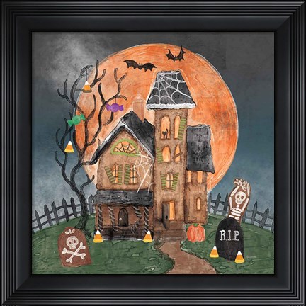 Framed Haunted Villa Print
