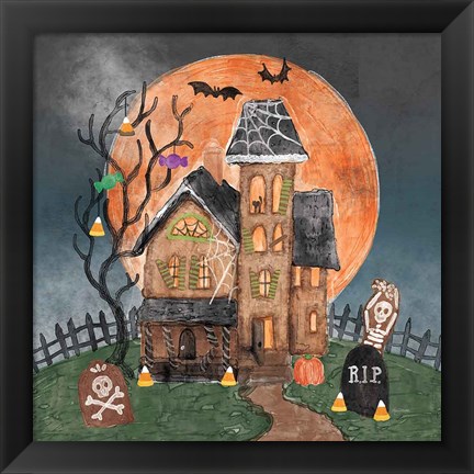 Framed Haunted Villa Print