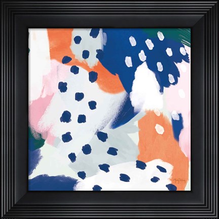 Framed Royal Blue Life II Crop Print