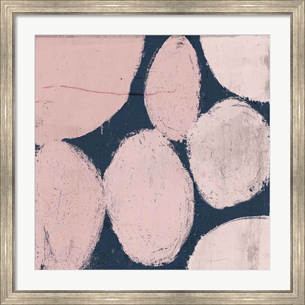 Framed Raw Sienna XII Pink Print