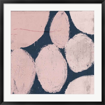 Framed Raw Sienna XII Pink Print