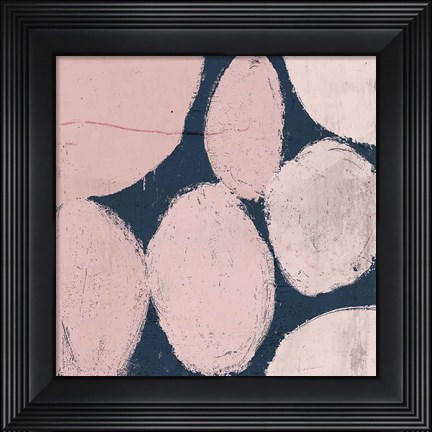 Framed Raw Sienna XII Pink Print