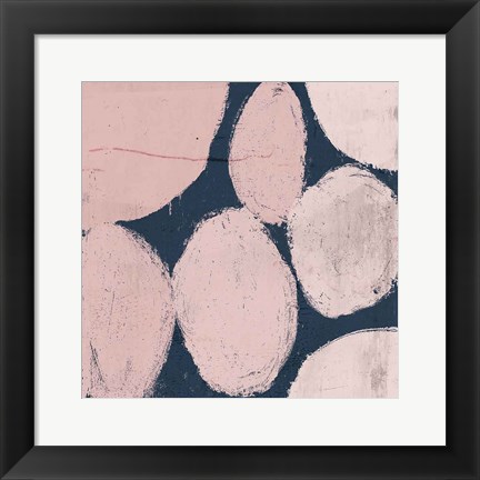 Framed Raw Sienna XII Pink Print