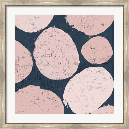 Framed Raw Sienna IX Pink Print