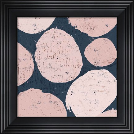 Framed Raw Sienna IX Pink Print