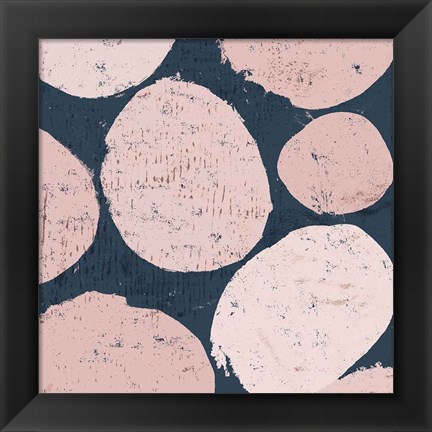 Framed Raw Sienna IX Pink Print