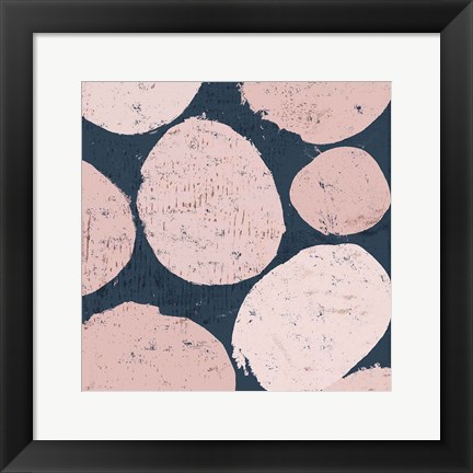 Framed Raw Sienna IX Pink Print