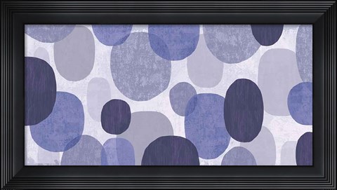 Framed Purple Drips III Print