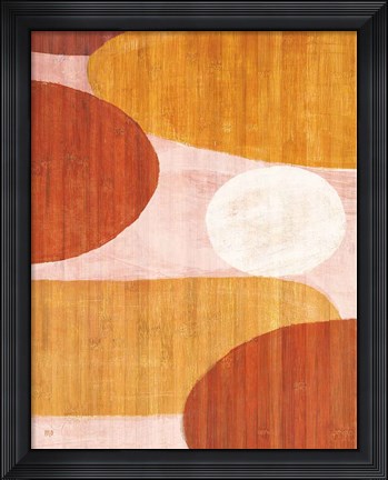 Framed Costa Del Sol I Pink Print