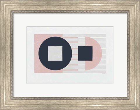Framed Laterally Speaking Pink Print