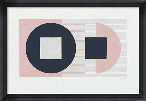 Framed Laterally Speaking Pink Print