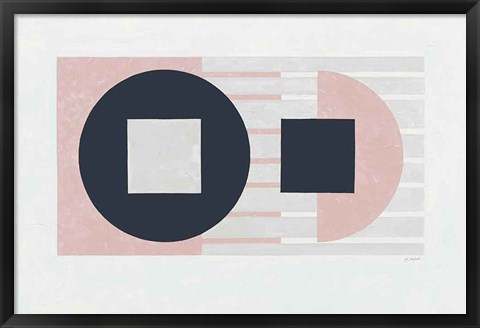 Framed Laterally Speaking Pink Print