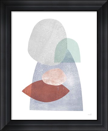 Framed Whispers III Coral Print