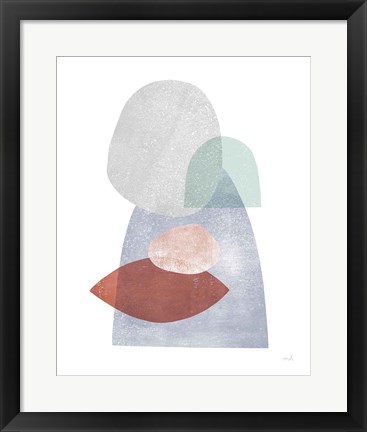 Framed Whispers III Coral Print