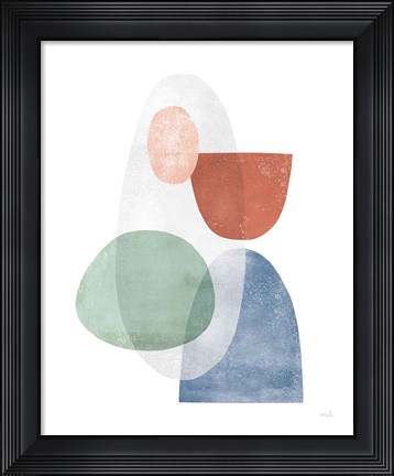 Framed Whispers II Coral Print