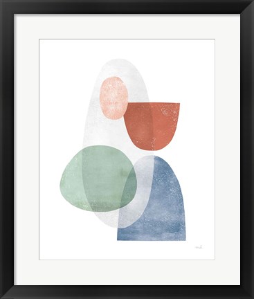 Framed Whispers II Coral Print