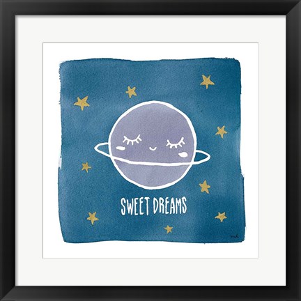 Framed Night Sky Sweet Dreams Print