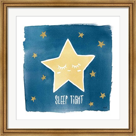 Framed Night Sky Sleep Tight Print