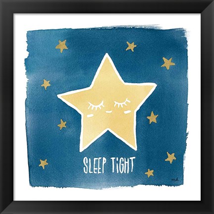 Framed Night Sky Sleep Tight Print