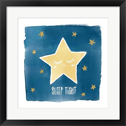 Framed Night Sky Sleep Tight Print