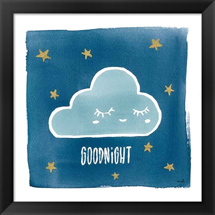 Framed Night Sky Goodnight Print