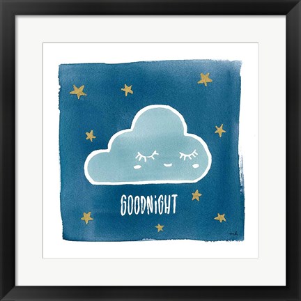 Framed Night Sky Goodnight Print