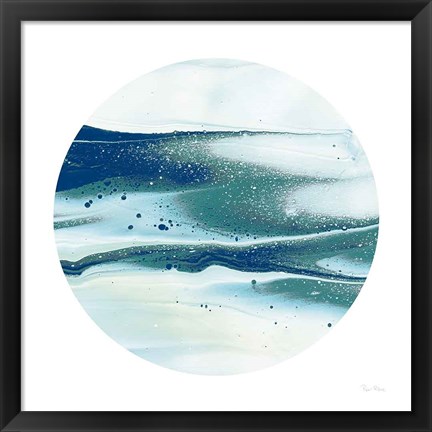 Framed Dark Matter Blue I Print