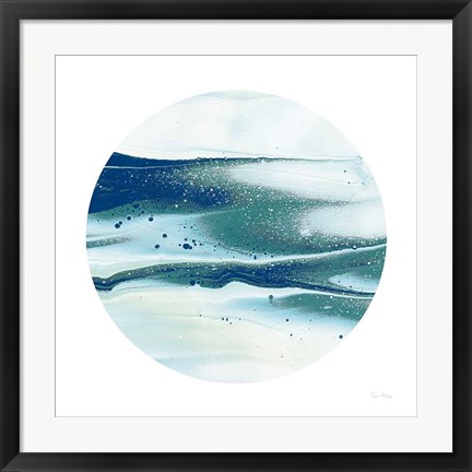 Framed Dark Matter Blue I Print