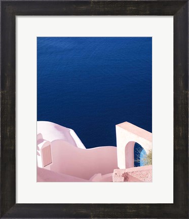 Framed Santorini II Spring Crop Print