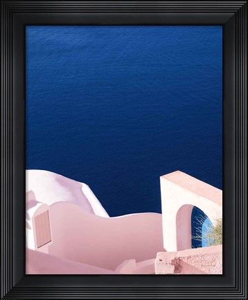 Framed Santorini II Spring Crop Print