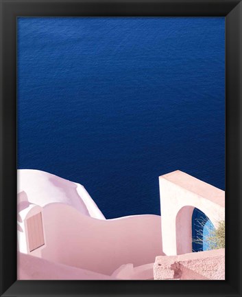 Framed Santorini II Spring Crop Print