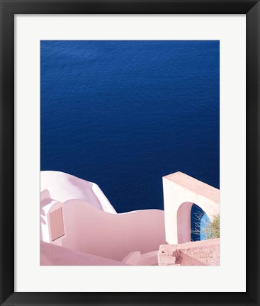 Framed Santorini II Spring Crop Print