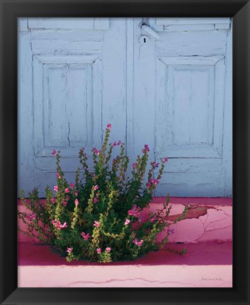 Framed Santorini I Spring Crop Print