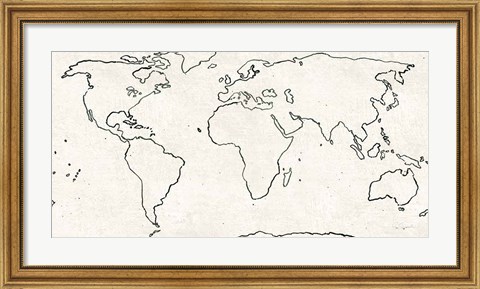 Framed Sketch Map Print