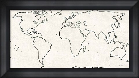 Framed Sketch Map Print