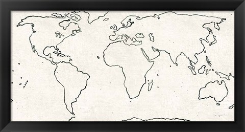 Framed Sketch Map Print