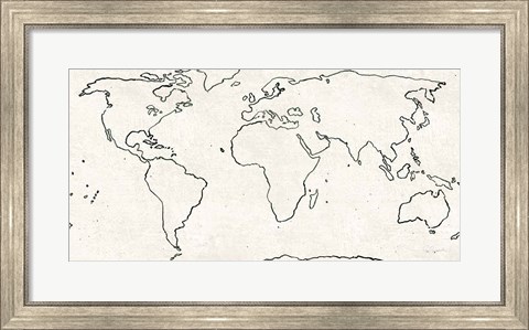 Framed Sketch Map Print