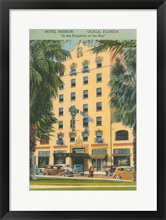 Framed Florida Postcard V Print