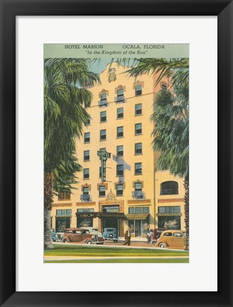 Framed Florida Postcard V Print