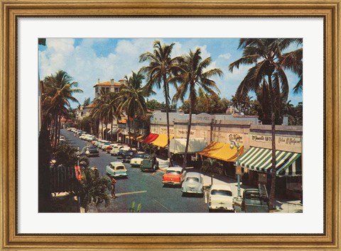 Framed Florida Postcard IV Print