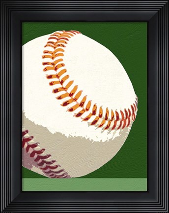 Framed Baseball Print