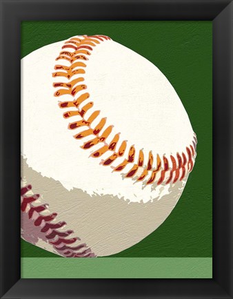 Framed Baseball Print