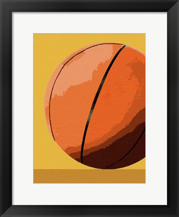 Framed Basketball Print