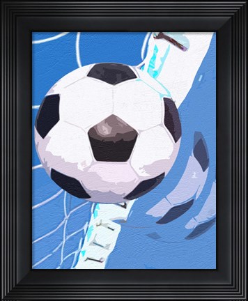 Framed Soccer Goal Print