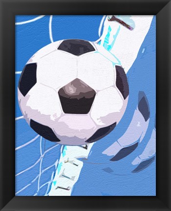 Framed Soccer Goal Print