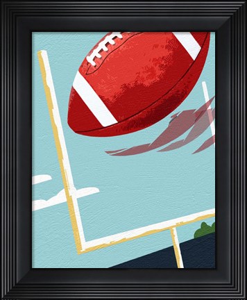 Framed Football Posts Print