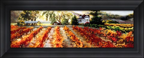 Framed Golden Vineyard Print